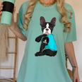 Boston Terrier I Love Mom Apparel Women's Comfort Colors T-Shirt Chalky Mint