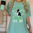 My Boston Terrier Is My Lucky Charm Paw Dog St Patrick's Day Women's Comfort Colors T-Shirt Chalky Mint