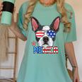 Boston Terrier Merica 4th Of July T Shirt Men Boys Dog Puppy Women's Comfort Colors T-Shirt Chalky Mint