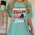 Boston Terrier Mom American Gentleman Dog Mother's Day Women's Comfort Colors T-Shirt Chalky Mint