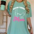 Boston Terrier Mom Women's Comfort Colors T-Shirt Chalky Mint