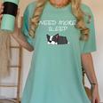 Boston Terrier Puppy Need More Sleep Pajama For Bedtime Women's Comfort Colors T-Shirt Chalky Mint