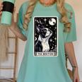 Boston Terrier Tarot Card Star With The Moon Men Women Kids Women's Comfort Colors T-Shirt Chalky Mint
