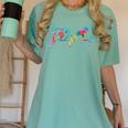 Boston Terrier Tie Dye Heartbeat Love Dog Men Women Women's Comfort Colors T-Shirt Chalky Mint