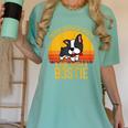 Boston Terrier Never Underestimate a Girl With a Bostie Women's Comfort Colors T-Shirt Chalky Mint