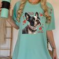 Boston Terrier Is My Valentine Cute Pet Dog Owner Valentine Women's Comfort Colors T-Shirt Chalky Mint