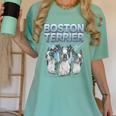Boston Terrier Women's Comfort Colors T-Shirt Chalky Mint
