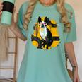 Boston Terrier s Mid-Century Modern Art s Street Grunge Women's Comfort Colors T-Shirt Chalky Mint