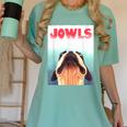 Boston Terriers Jowls Dog Mom Dog Dad Women's Comfort Colors T-Shirt Chalky Mint