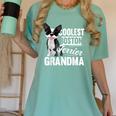 Coolest Boston Terrier Grandma Dog Women's Comfort Colors T-Shirt Chalky Mint
