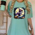Cute Boston Terrier Halloween Costume Dog Lover Women Girls Women's Comfort Colors T-Shirt Chalky Mint