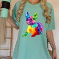 Dog Lover Boston Terrier Dog Colorful Boston Terrier Men Women Kids Women's Comfort Colors T-Shirt Chalky Mint