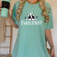 Furologist Puppy Stylist Cute Dog Groomer Men Women Women's Comfort Colors T-Shirt Chalky Mint