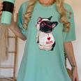 Girls I Heart Mom Love Mama Boston Terrier Dog Lover Women's Comfort Colors T-Shirt Chalky Mint