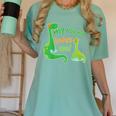Kids My Nonna Loves Me Dinosaur Grandson Women's Comfort Colors T-Shirt Chalky Mint