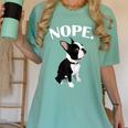 Love NOPE Boston Terrier Dog Lover Women's Comfort Colors T-Shirt Chalky Mint
