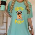 Lovely Harry Pugger Pug Women's Comfort Colors T-Shirt Chalky Mint