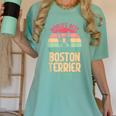 Worlds Best Boston Terrier Aunt Women's Comfort Colors T-Shirt Chalky Mint