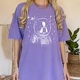 Astronaut Boston Terrier Space Galaxy Dog Lovers Women's Comfort Colors T-Shirt Violet