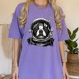 Boston Terrier Astronaut Shirt Spaceman Dog Space Lover Women's Comfort Colors T-Shirt Violet