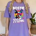 Boston Terrier Bostie Dog Breed Pet Bostie Mom Women's Comfort Colors T-Shirt Violet