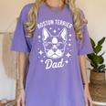 Boston Terrier Dad Boston Terrier Women's Comfort Colors T-Shirt Violet