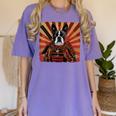 Boston Terrier Dog Japanese Art Samurai Ukiyo-e Women's Comfort Colors T-Shirt Violet