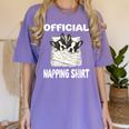 Boston Terrier Dog Official Sleepshirt Pajamas Nightgown For Men Women Kids Women's Comfort Colors T-Shirt Violet