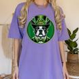 Boston Terrier Dog St Patricks Day Irish Pet Lover Men Women Kids Women's Comfort Colors T-Shirt Violet