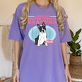 Boston Terrier Grandma Bostie Dog Owner Boston Terrier Men Women Women's Comfort Colors T-Shirt Violet