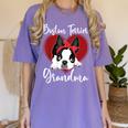 Boston Terrier Grandma Dog Owner Boston Terrier For Men Women Women's Comfort Colors T-Shirt Violet