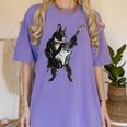 Boston Terrier Guitar Women's Comfort Colors T-Shirt Violet