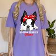 Boston Terrier Mum Dog Woman Idea Women's Comfort Colors T-Shirt Violet