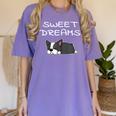 Boston Terrier Puppy Sweet Dreams Pajama For Bedtime Women's Comfort Colors T-Shirt Violet