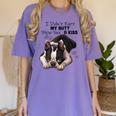 Boston Terrier Shirt I Didn't Fart My Butt Blew You A Kiss Women's Comfort Colors T-Shirt Violet