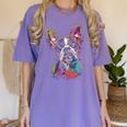 Boston Terrier Splash Women's Comfort Colors T-Shirt Violet