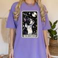 Boston Terrier Tarot Card Star With The Moon Men Women Kids Women's Comfort Colors T-Shirt Violet