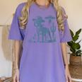Boston Terrier UFO Cowboy Dog Dog Mom Dog Dad Alien Dog Women's Comfort Colors T-Shirt Violet