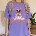 This Girl Loves Watermelon And Her Boston Terrier Dog Mother Women's Comfort Colors T-Shirt Violet