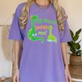 Kids My Nonna Loves Me Dinosaur Grandson Women's Comfort Colors T-Shirt Violet