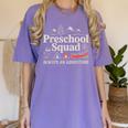 Pre-K Squad Adventure Camping Preschool Teacher Boy Girl Kid Women&#x27;s Comfort Colors T-Shirt Violet