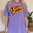 Super Teacher SuperTeacher Women&#x27;s Comfort Colors T-Shirt Violet