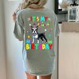 My Birthday Colorful Costume Boston Terrier Party Women's Comfort Colors T-Shirt Back Print Bay