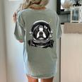 Boston Terrier Astronaut Shirt Spaceman Dog Space Lover Women's Comfort Colors T-Shirt Back Print Bay