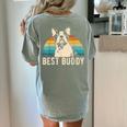 Boston Terrier Boston-Bulldog Women's Comfort Colors T-Shirt Back Print Bay