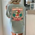 Boston Terrier My Christmas Spirit Dog Santa Claus X-Mas Women's Comfort Colors T-Shirt Back Print Bay