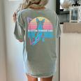 Boston Terrier Dad Retro Women's Comfort Colors T-Shirt Back Print Bay