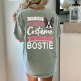 Boston Terrier Dog Bostie Halloween Costume Dog For Kids Women's Comfort Colors T-Shirt Back Print Bay