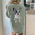 Boston Terrier Dog Motif Pet Art Boston Terrier Men Women Kids Women's Comfort Colors T-Shirt Back Print Bay