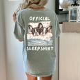 Boston Terrier Dog Official Sleepshirt Pajamas Nightgown Men Women Girls Kids Women's Comfort Colors T-Shirt Back Print Bay